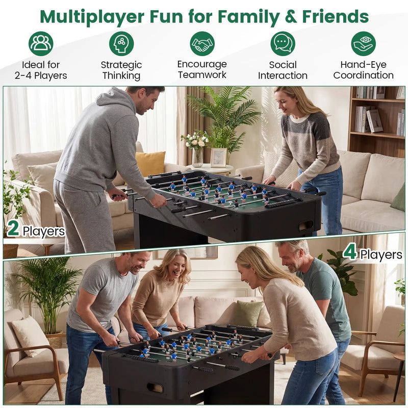 Foosball Table Competition Full Size Soccer Game Table with 22 Players by DirectDeals