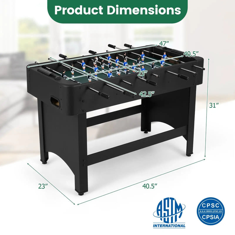 Foosball Table Competition Full Size Soccer Game Table with 22 Players by DirectDeals