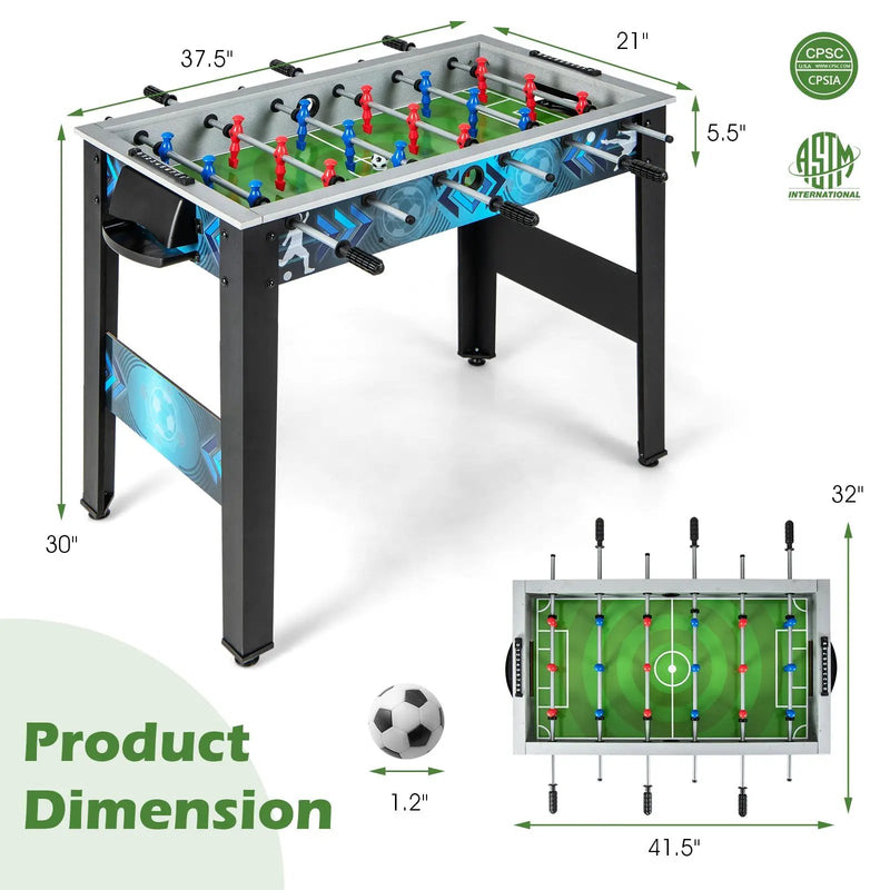 Stable Soccer Table Game with 2 Footballs for All Ages by DirectDeals