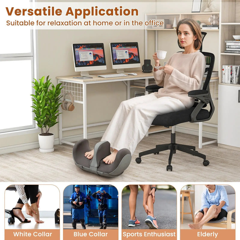 Foot and Calf Massager with Heat Gift for Women Men Mom Dad-Gray by DirectDeals