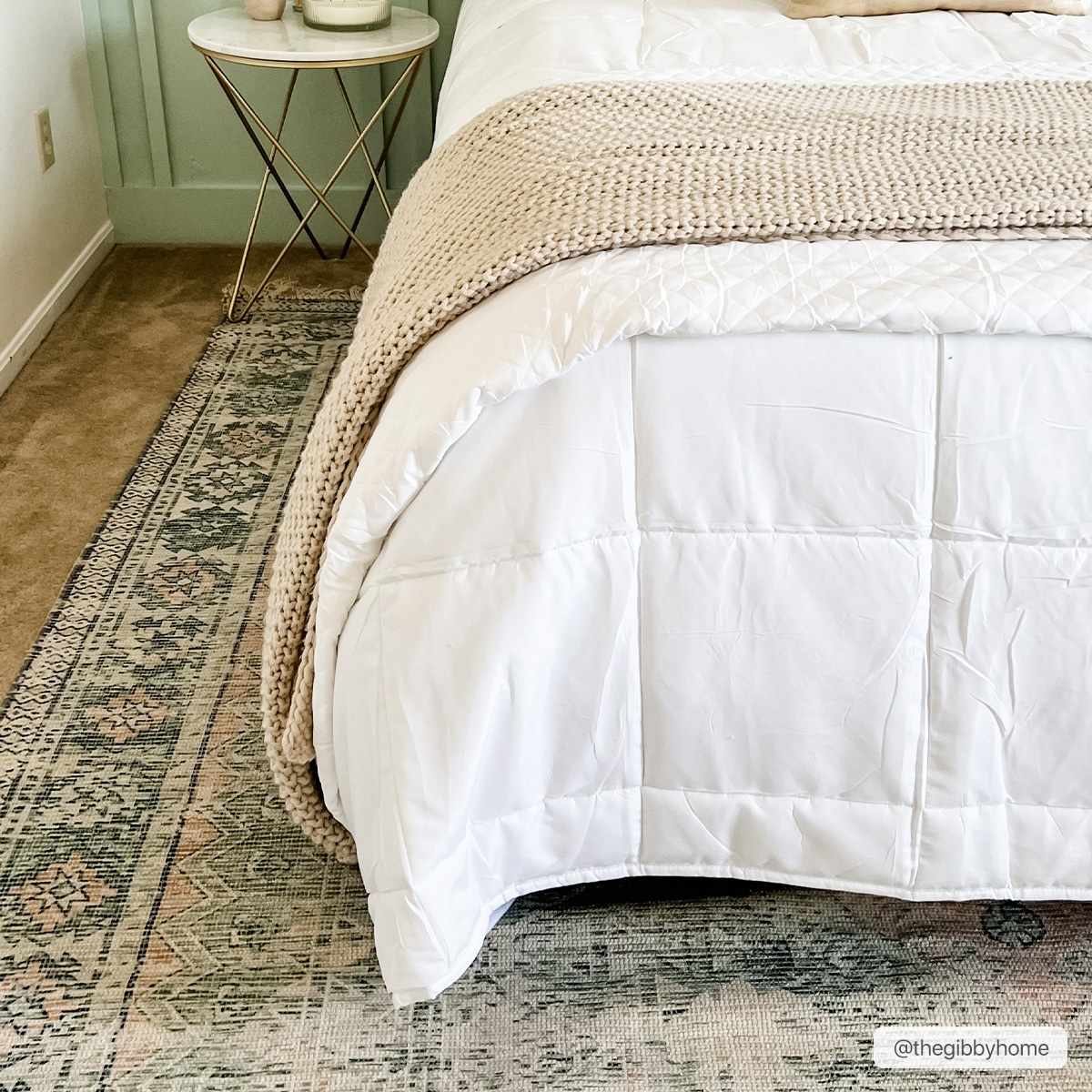 Foraker Sage Green Cotton Rug, photo 4 of 13