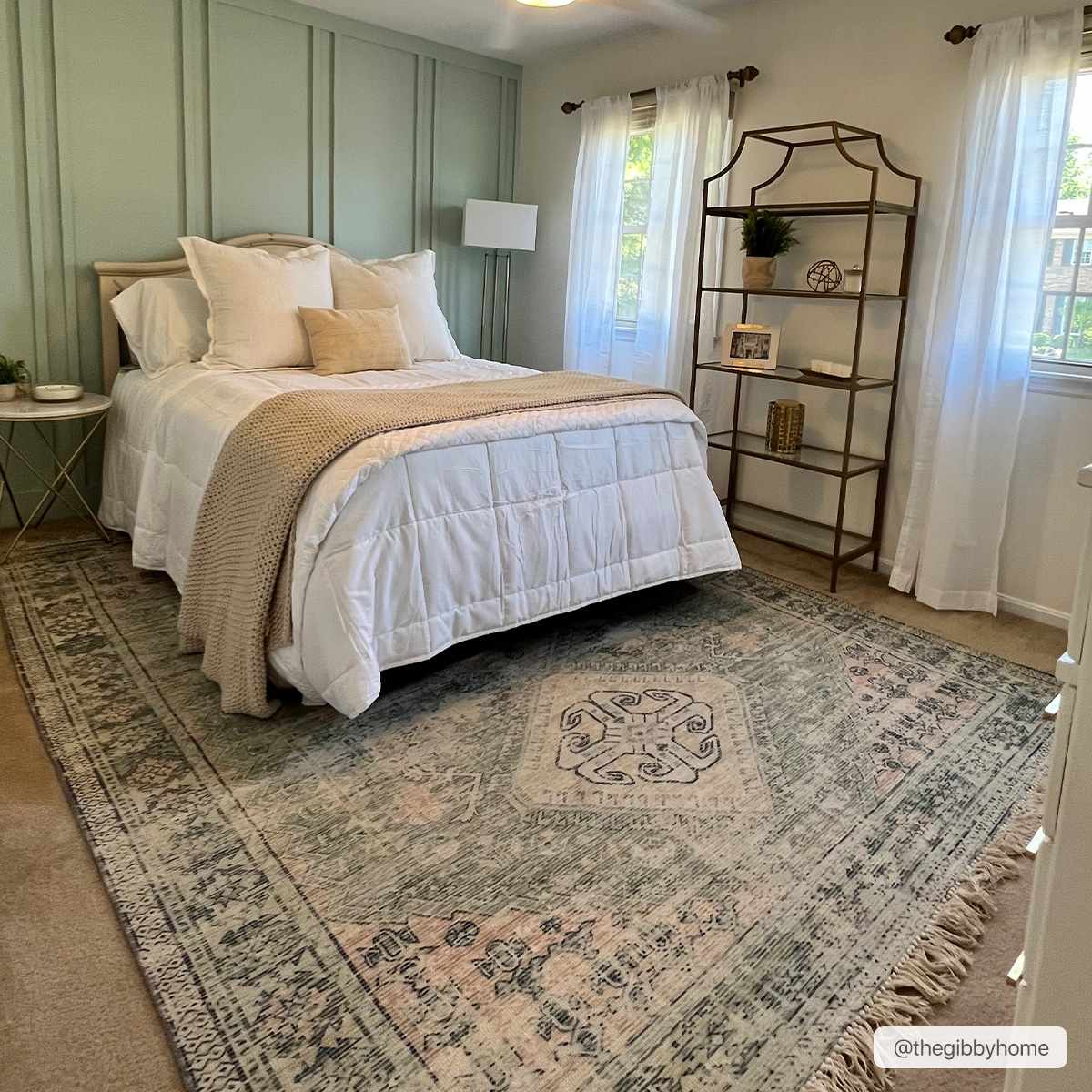 Foraker Sage Green Cotton Rug by Boutique Rugs