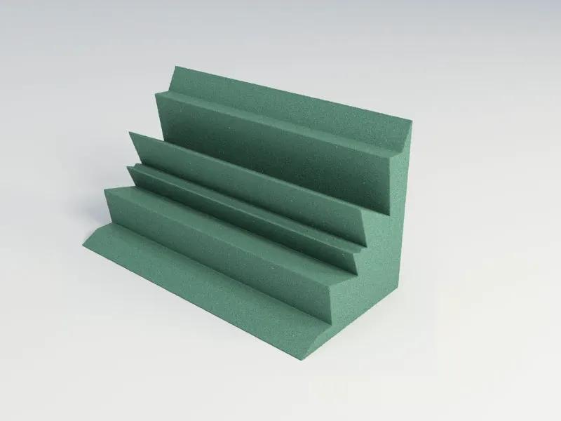 Acoustic Foam Corner Bass Traps, 12 x 12 x 24 Inch, NRC 1.20, 13 Colors by SoundAssured