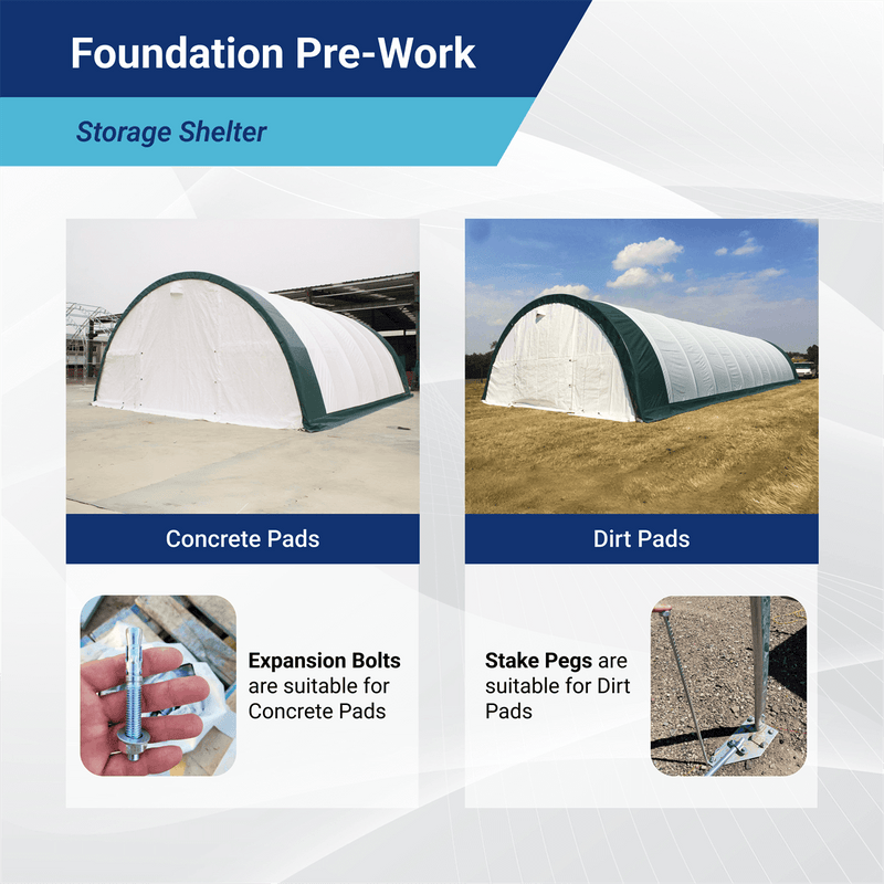 W30'xL65'xH15' Single Truss Arch Storage Shelter by Chery Industrial