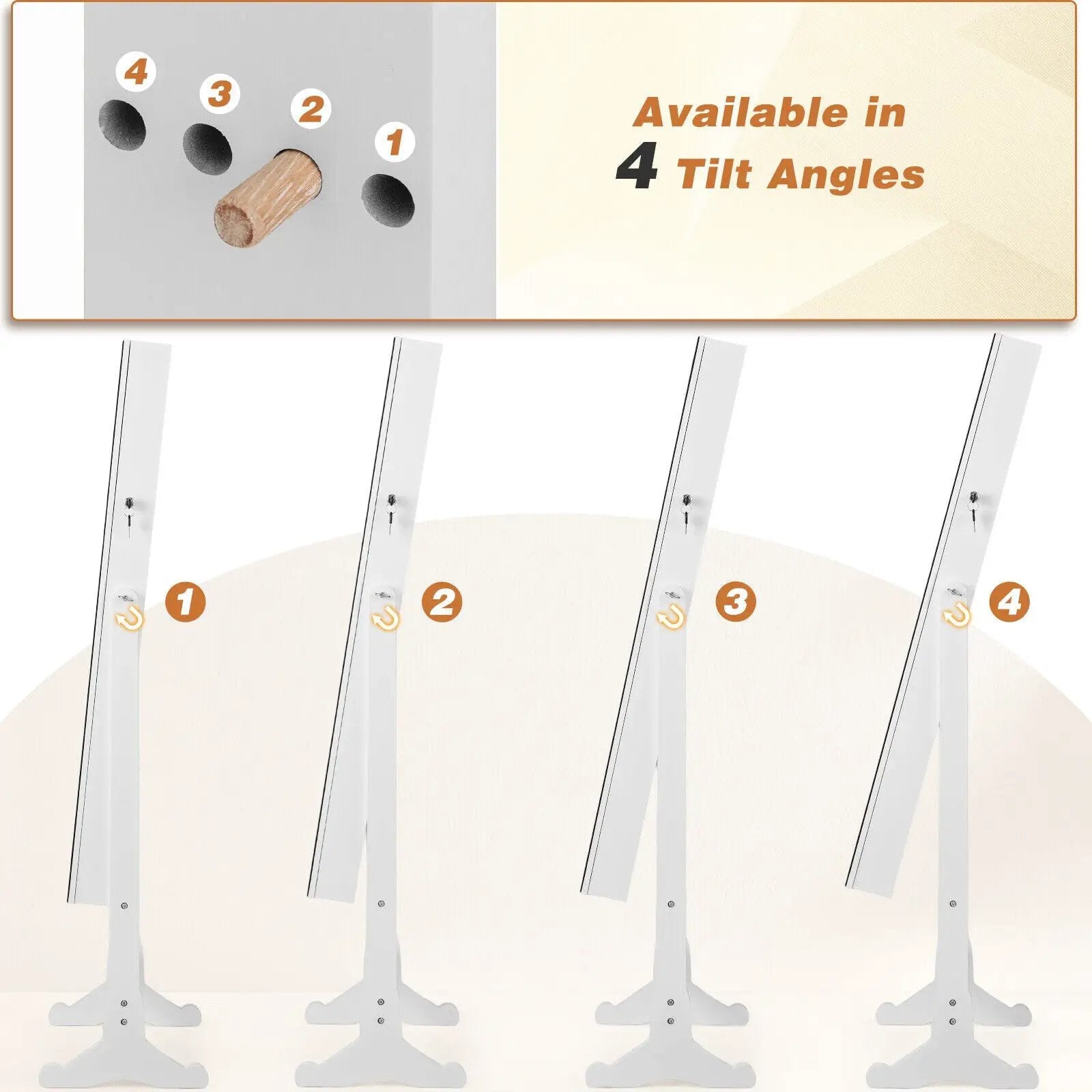 Free Standing Full Length Jewelry Armoire with L by DirectDeals