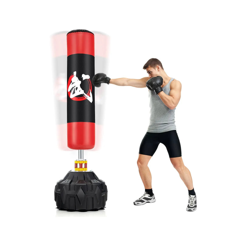 70 Inch Freestanding Punching Bag with Fillable Base 12 Suction Cups and Shock Absorbers by DirectDeals