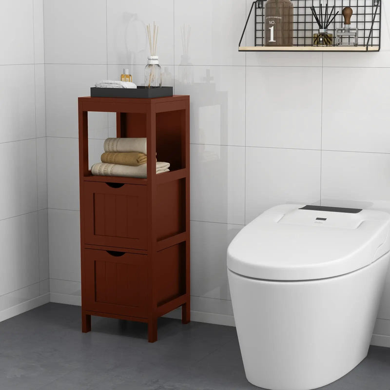 Freestanding Storage Cabinet with 2 Removable Drawers for Bathroom by DirectDeals