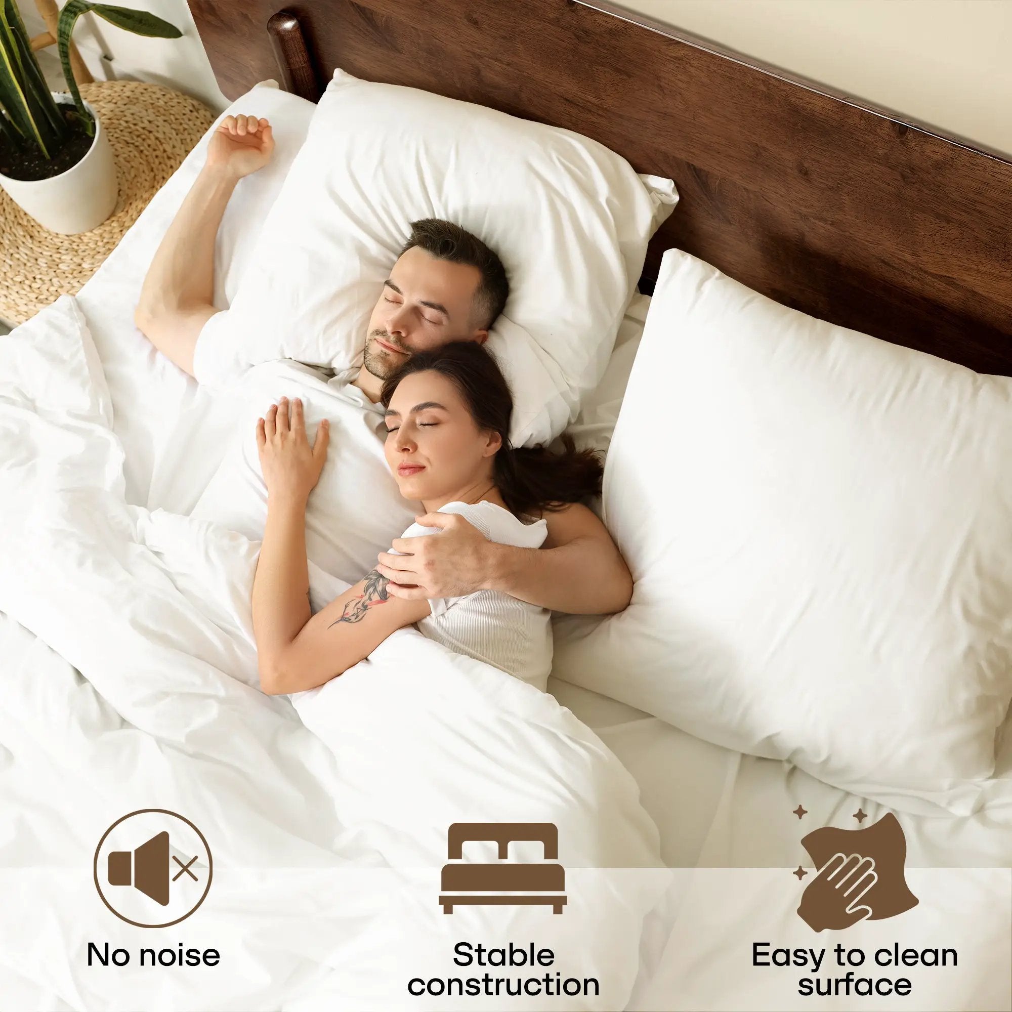 Frida Solid Wood Bed Frame by Megsu