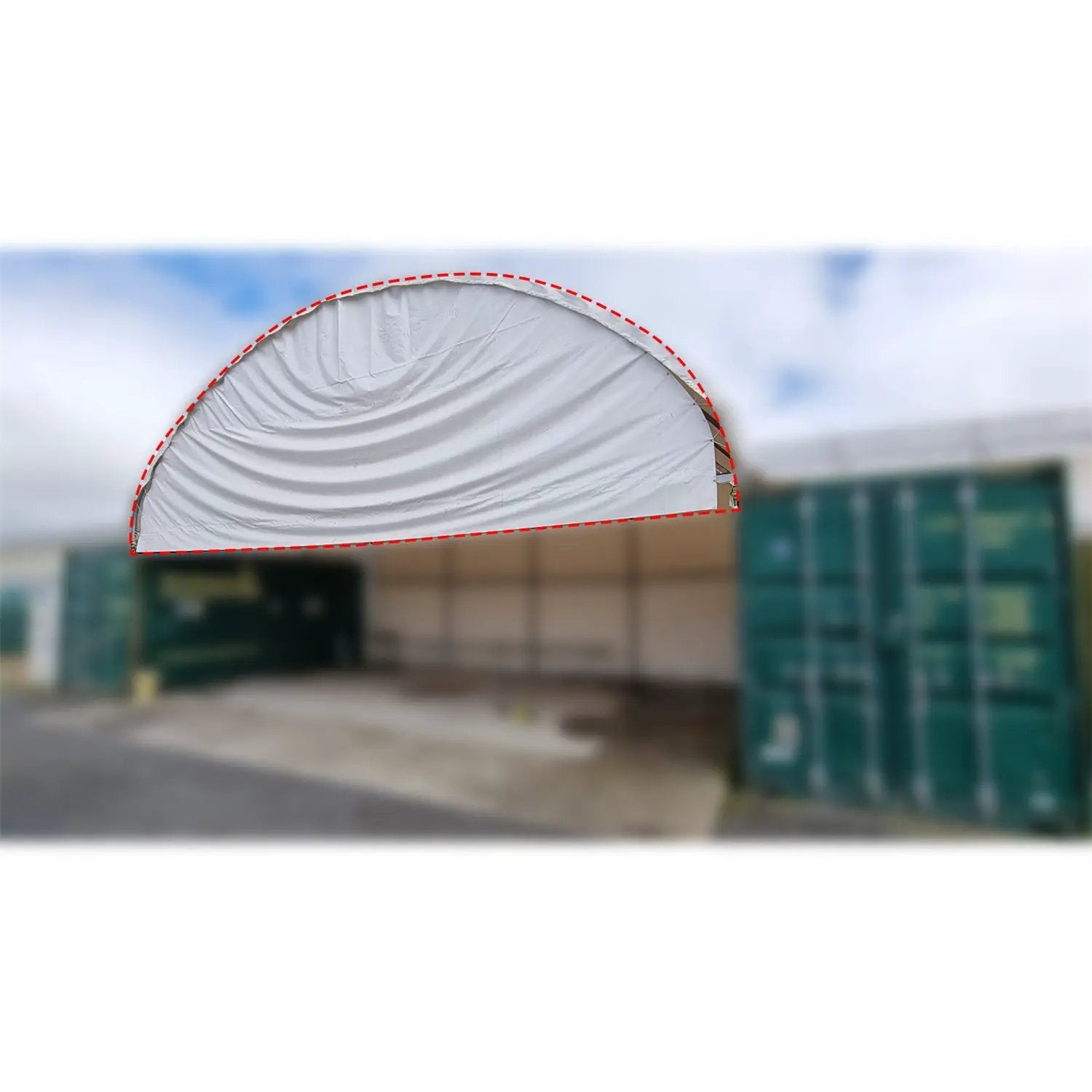 Front and Back Half Panels for Container Canopy Shelter 40'x40'x13' by Chery Industrial