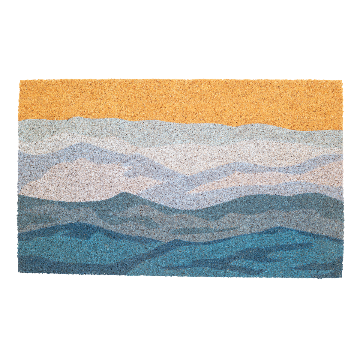 Shades of Sea - Blue Coir Doormat, photo 6 of 25