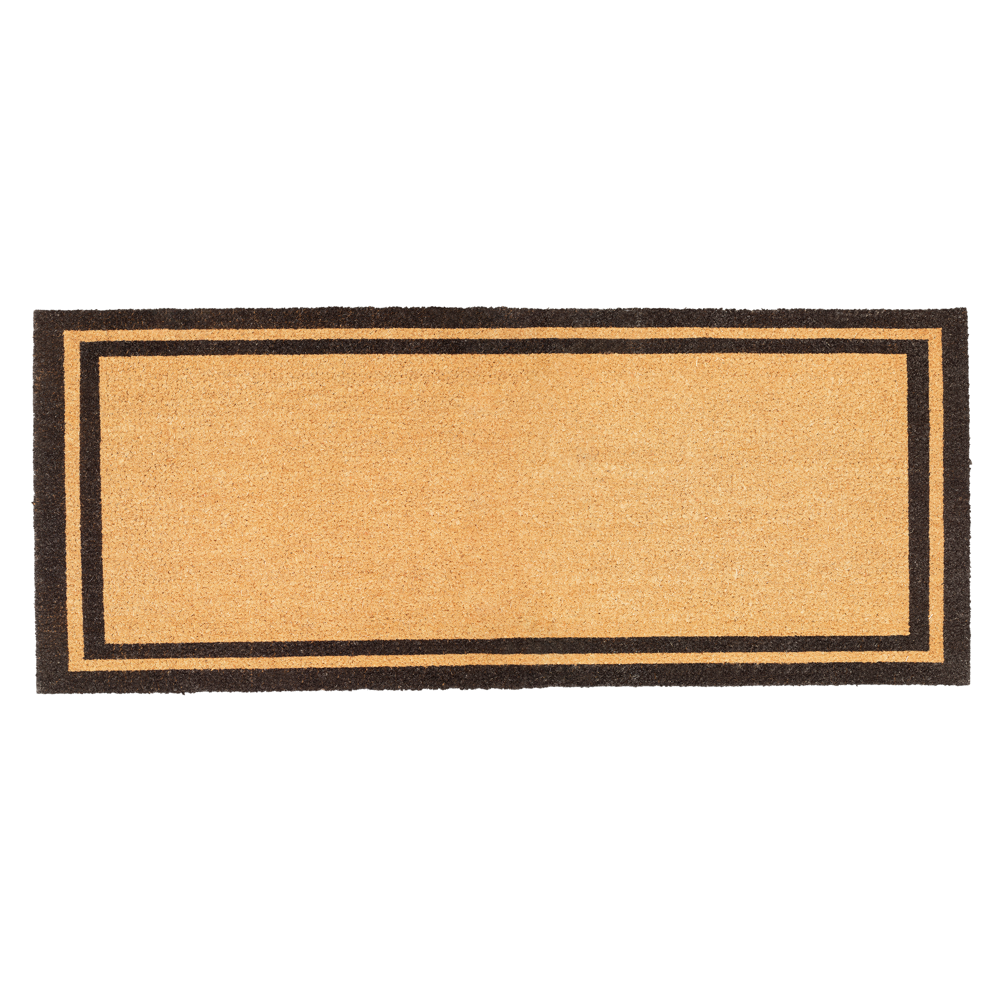 Double Black Border Coir Doormat by Fab Habitat