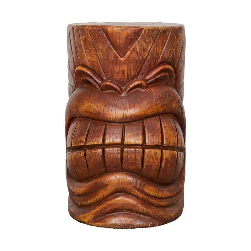Concrete Hawaiian Tiki Statue Side Table 19 Inch, photo 4 of 9