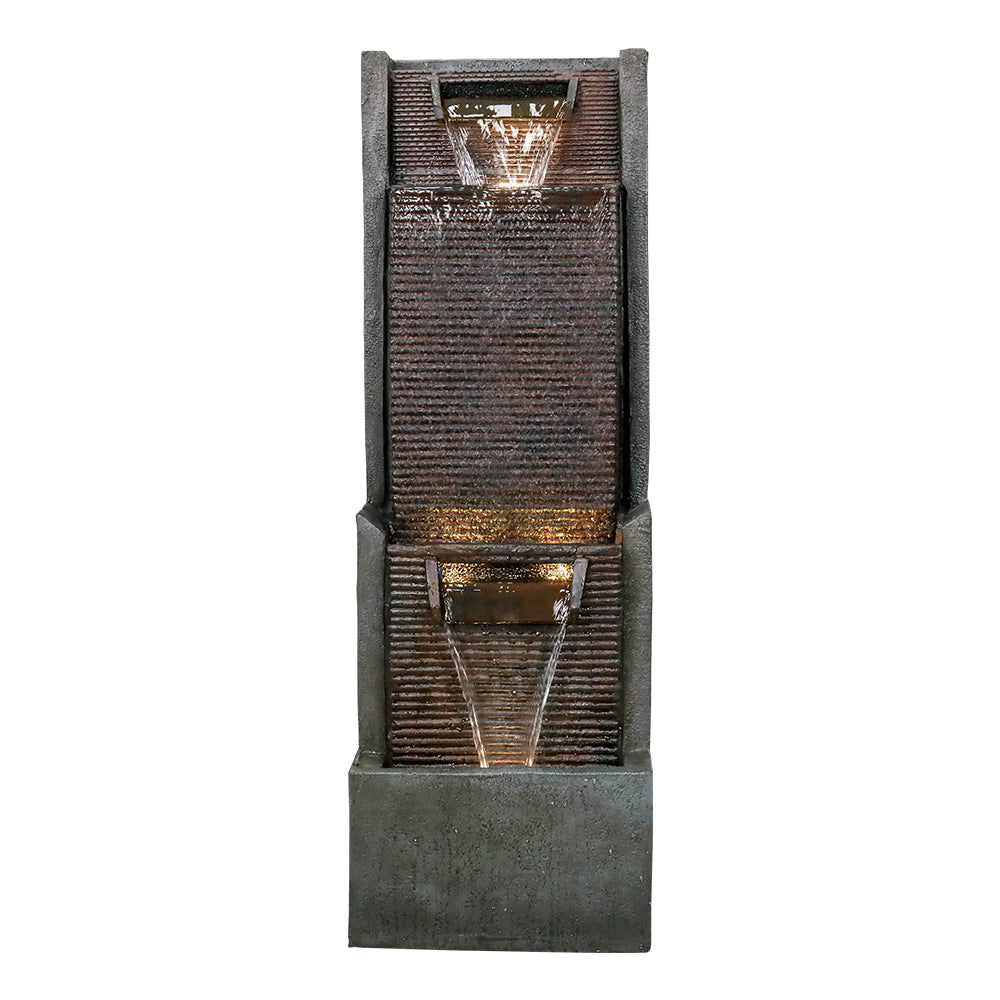 Resin Slim Outdoor Wall Fountain 39 Inch 11 Inch Deep, photo 4 of 6