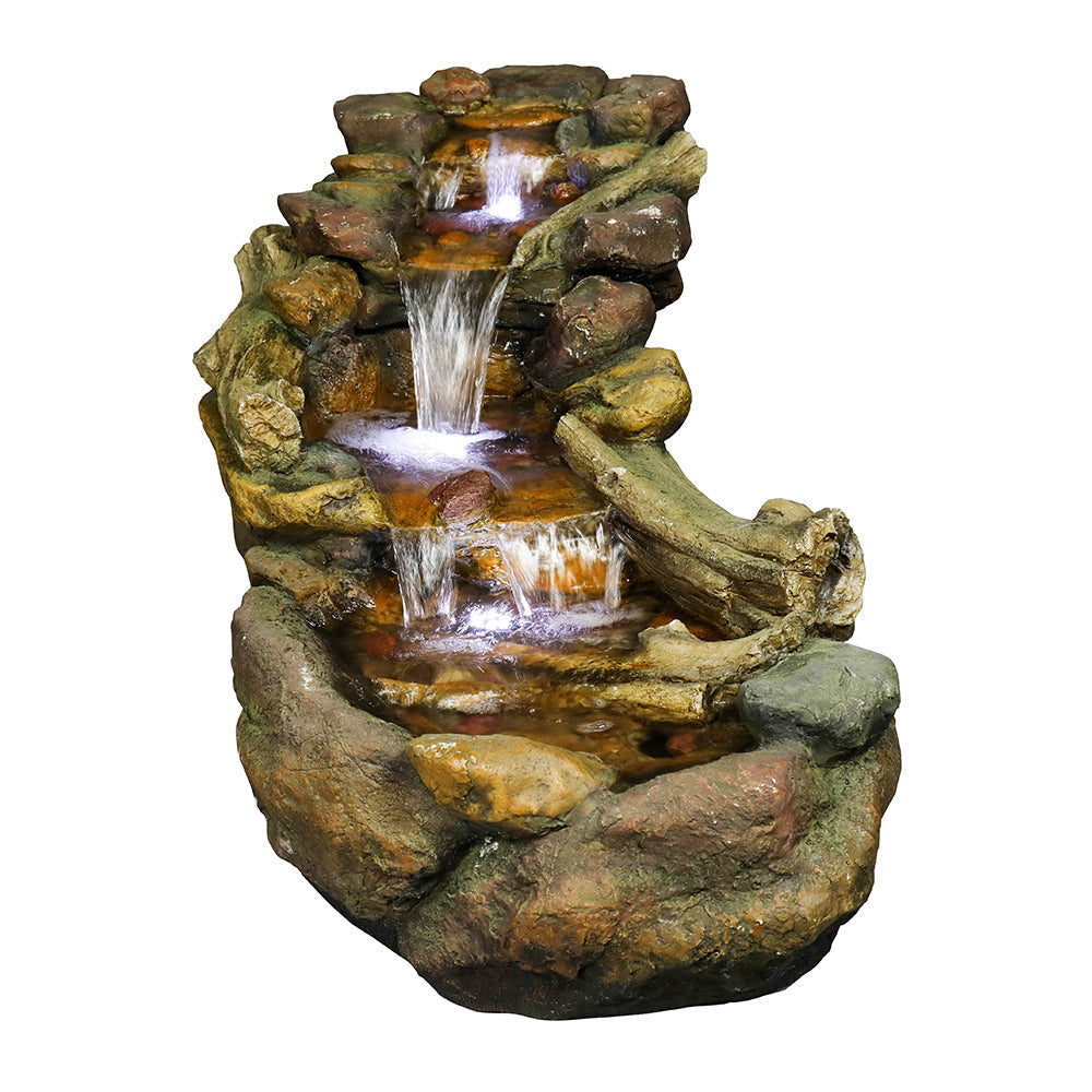 Resin Driftwood Creek Horizontal Outdoor Fountain 39 in, photo 8 of 11