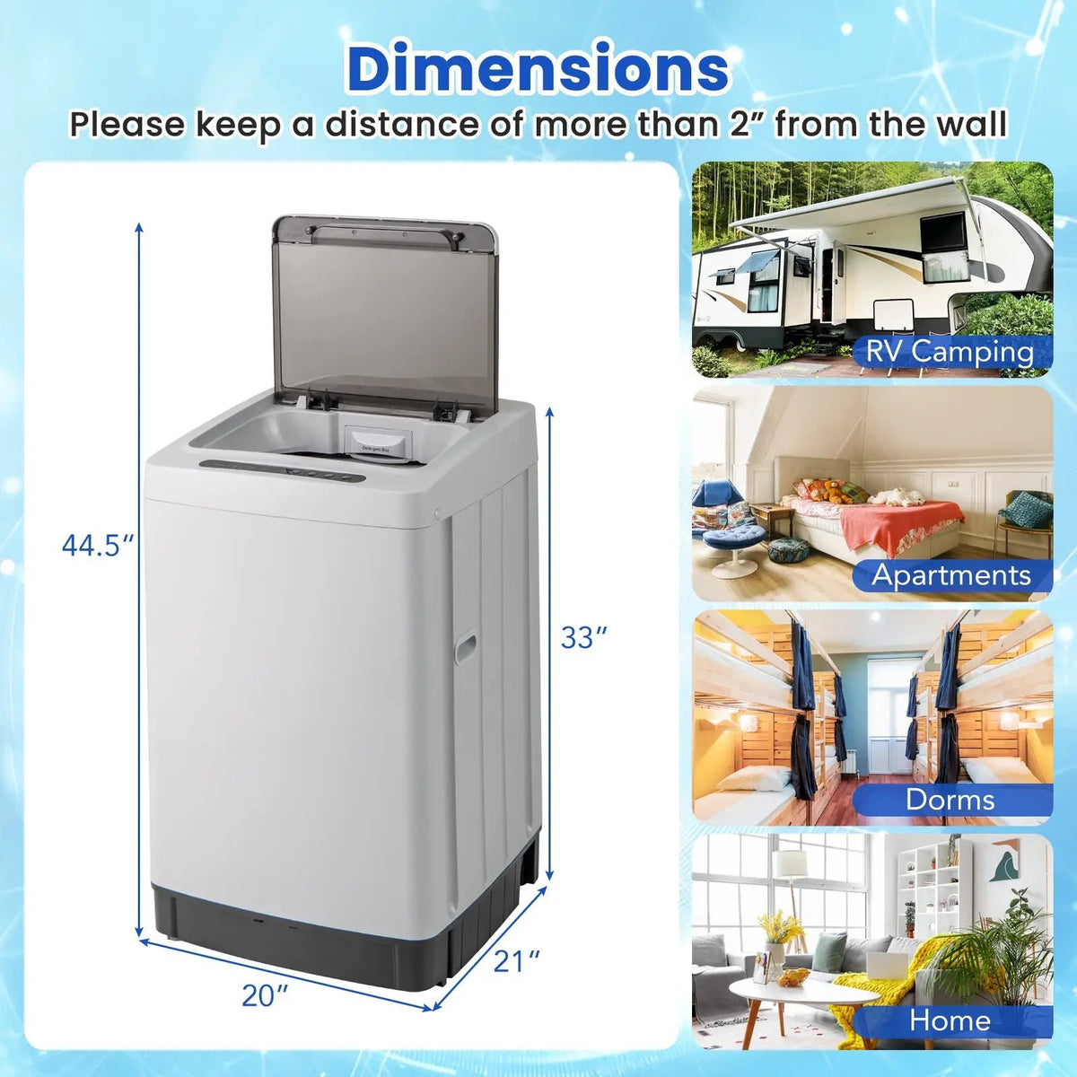 Full-Automatic Washing Machine Washer and Spin Combo, photo 3 of 9