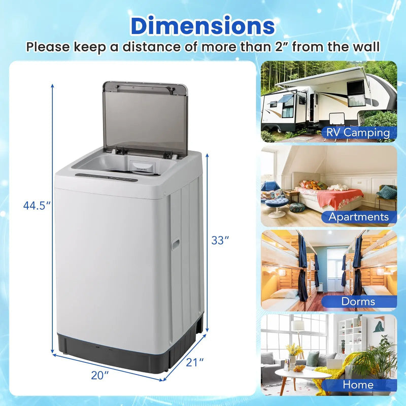 Full-Automatic Washing Machine Washer and Spin Combo by DirectDeals