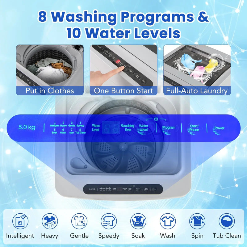 Full-Automatic Washing Machine Washer and Spin Combo by DirectDeals