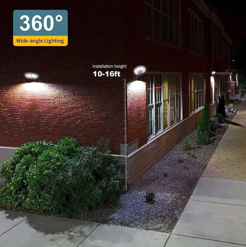 2 Pack SmartYard 300W Solar Street Light 168LED Dusk to Dawn,6500K with Motion Sensor by Outdoor Solar Outlet