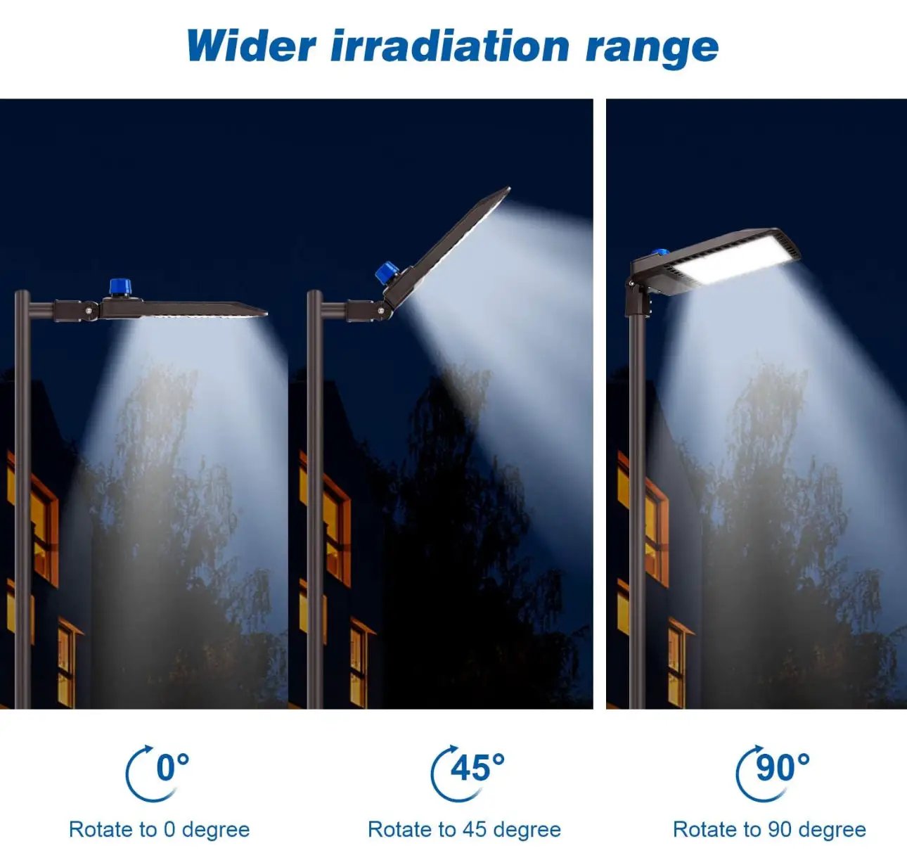 300W LED Parking Lot Light Hard Wire Slip Fitter Mount Dusk to Dawn LED Outdoor Lighting Exterior Flood Light Commercial IP65 Waterproof by Outdoor Solar Outlet