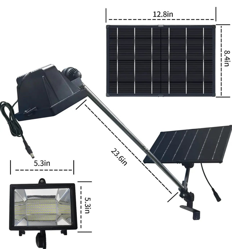 Solar Billboard Light Metal Aluminum Lamp Heads,400W 12000AMH Li-on Battery, 60 LED Super Bright Light, Commercial Billboard Lamp Suitable for a Variety of Scenes by Outdoor Solar Outlet