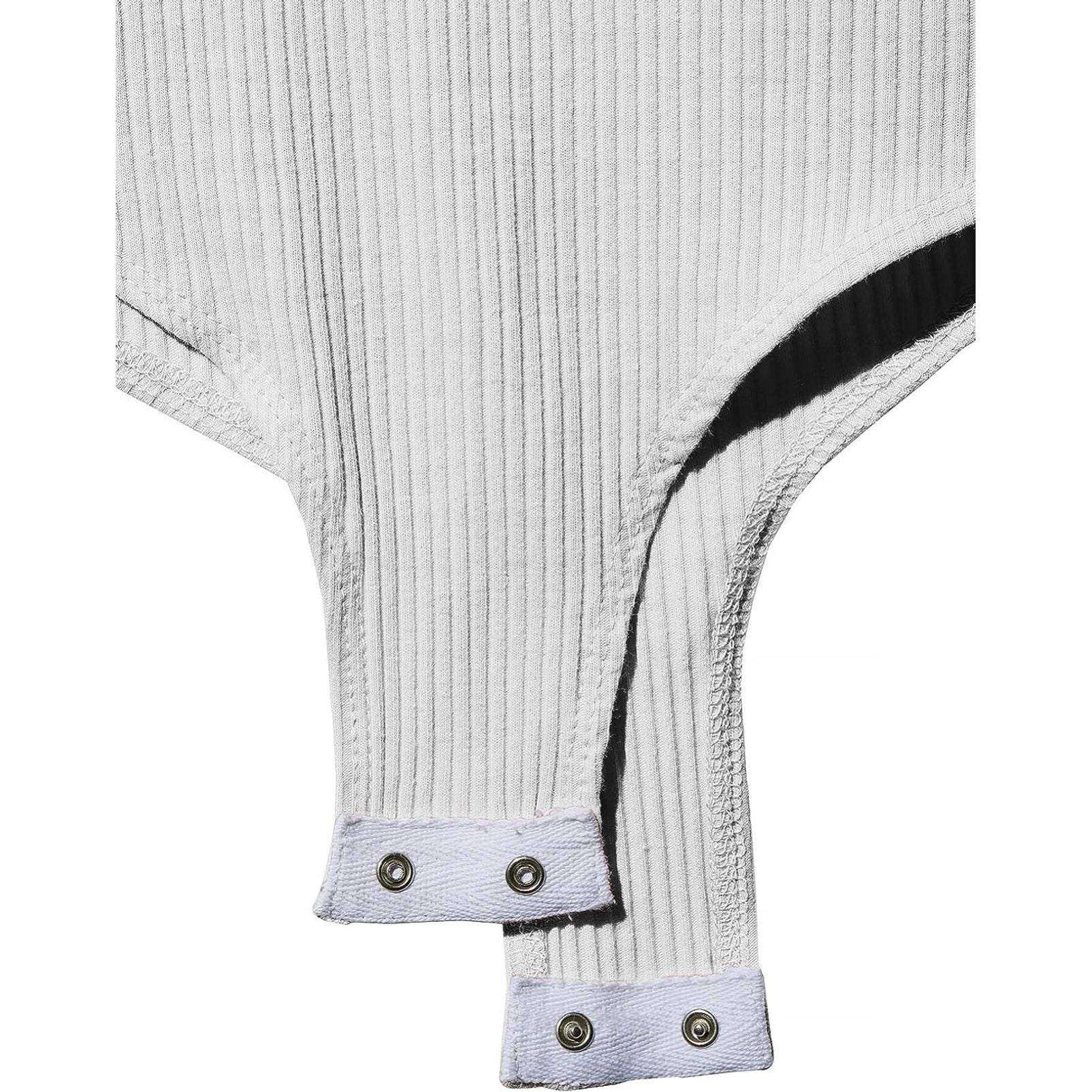 LE3NO Womens Scoop Neck Ribbed Knit Henley Top by Selzalot