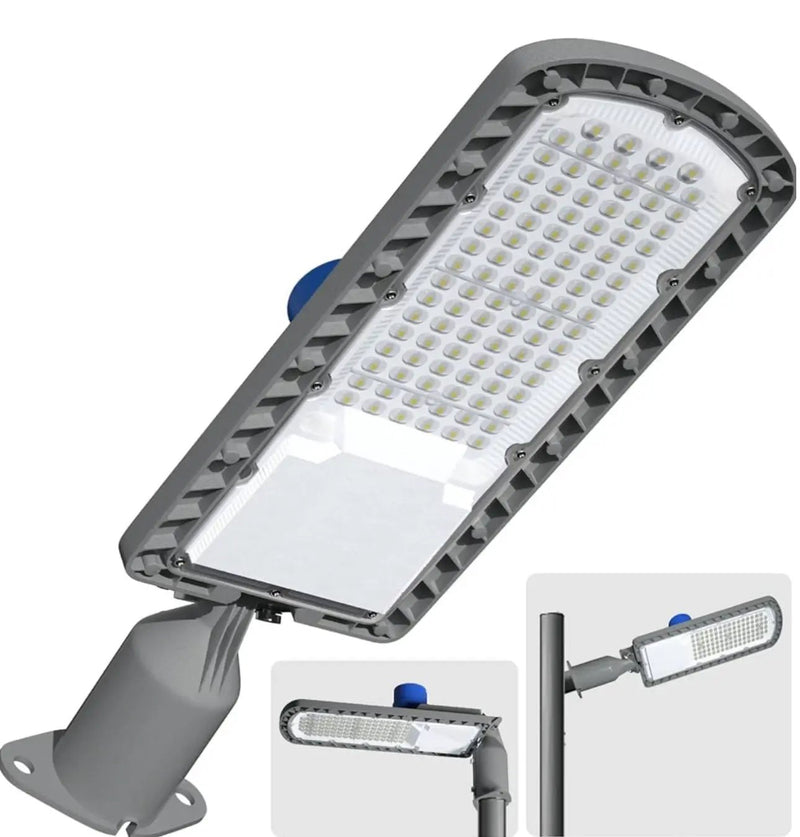 250W LED Hard Wire Electric Parking Lot Lights 30000LM: Dusk to Dawn Outdoor Street Lighting, Commercial Area Security Light with IP65 Waterproof 6500K by Outdoor Solar Outlet