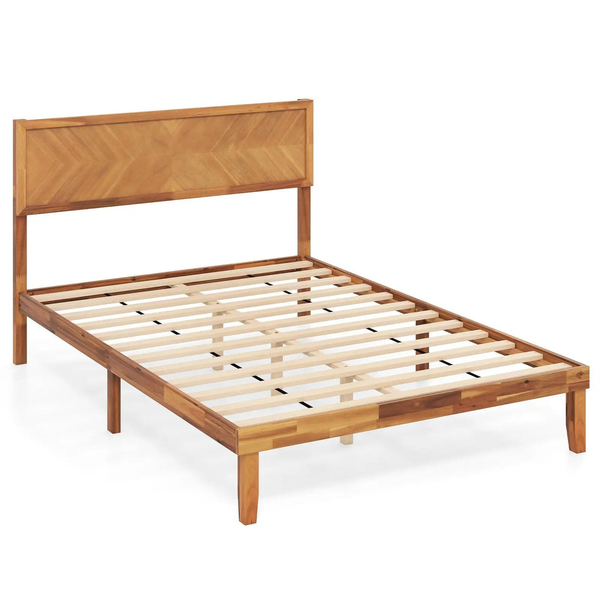 Twin/Full/Queen Size Bed Frame with Headboard and Storage Space, photo 3 of 10