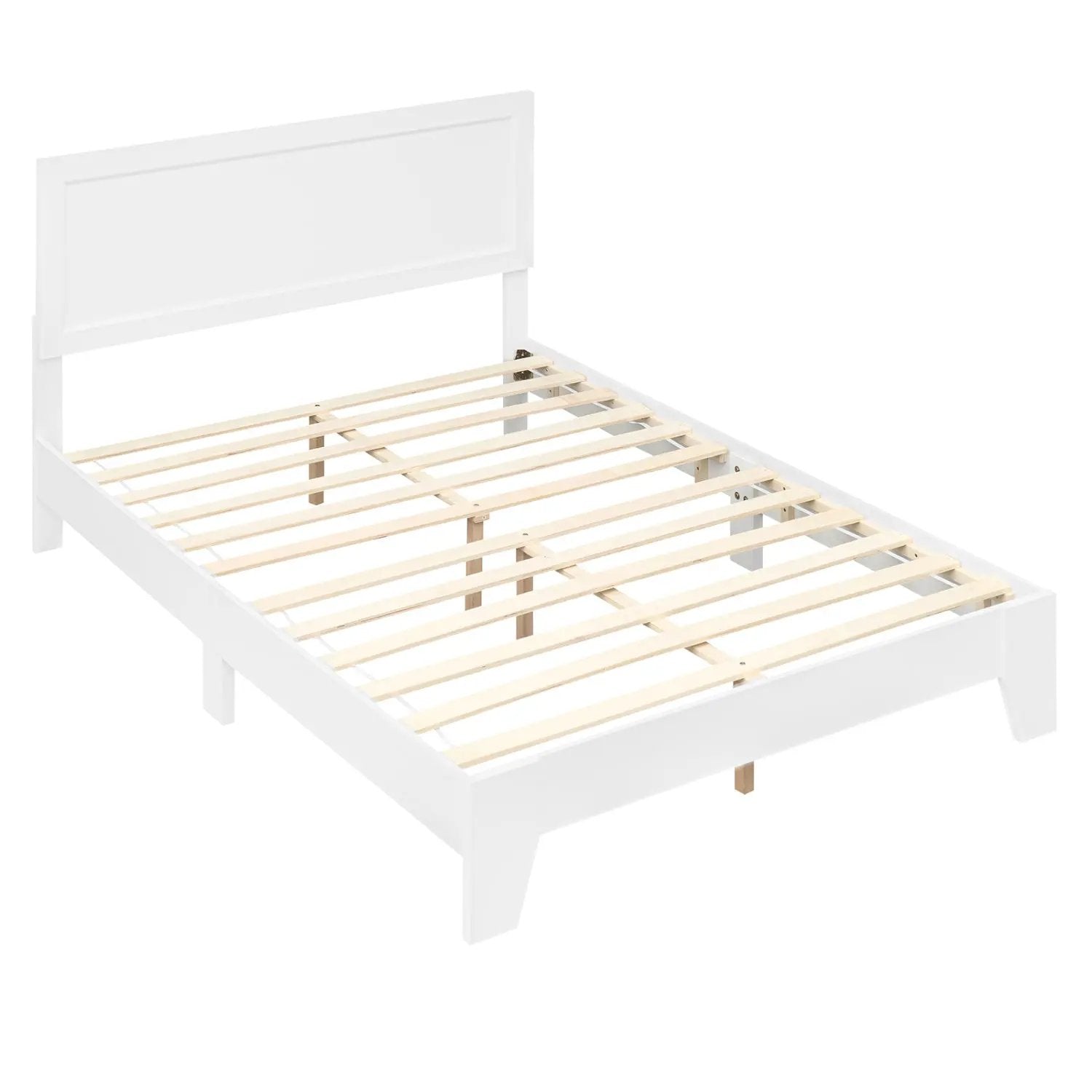Full Size Platform Bed Frame with Headboard - No Box Spring by DirectDeals