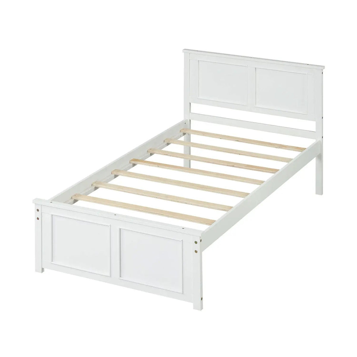 Twin Size Platform Bed Frame with Headboard