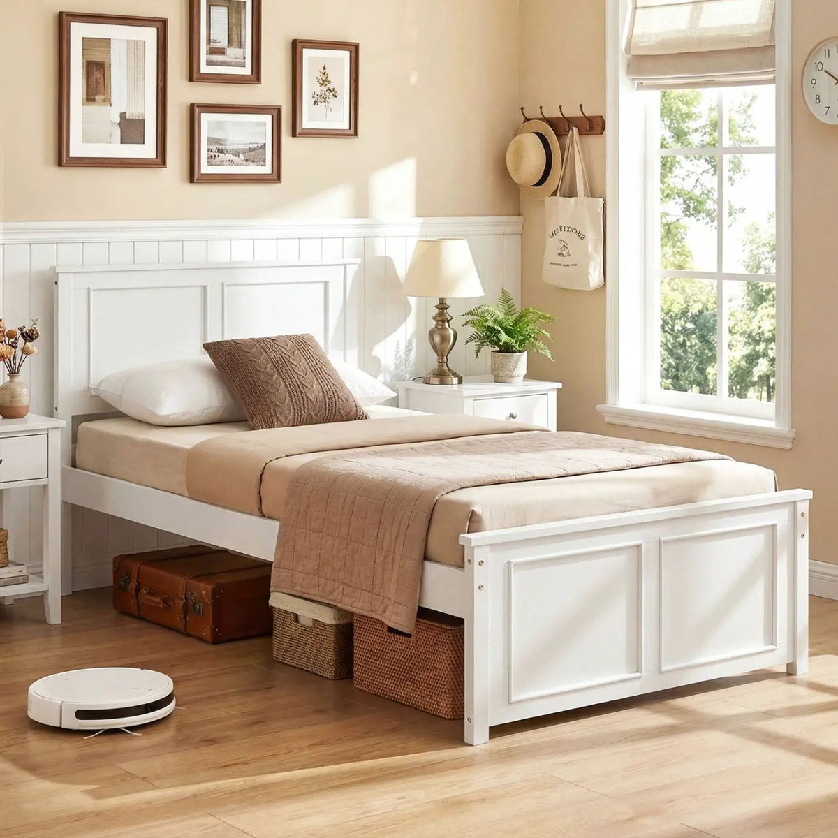 Twin Size Platform Bed Frame with Headboard, photo 6 of 24