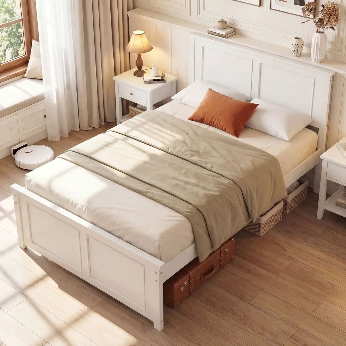 Twin Size Platform Bed Frame with Headboard, photo 7 of 24