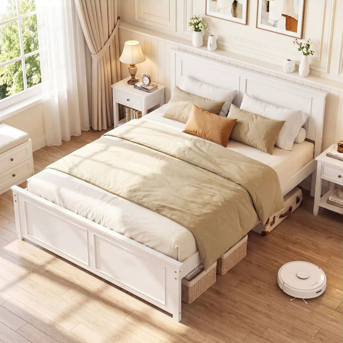 Twin Size Platform Bed Frame with Headboard, photo 14 of 24