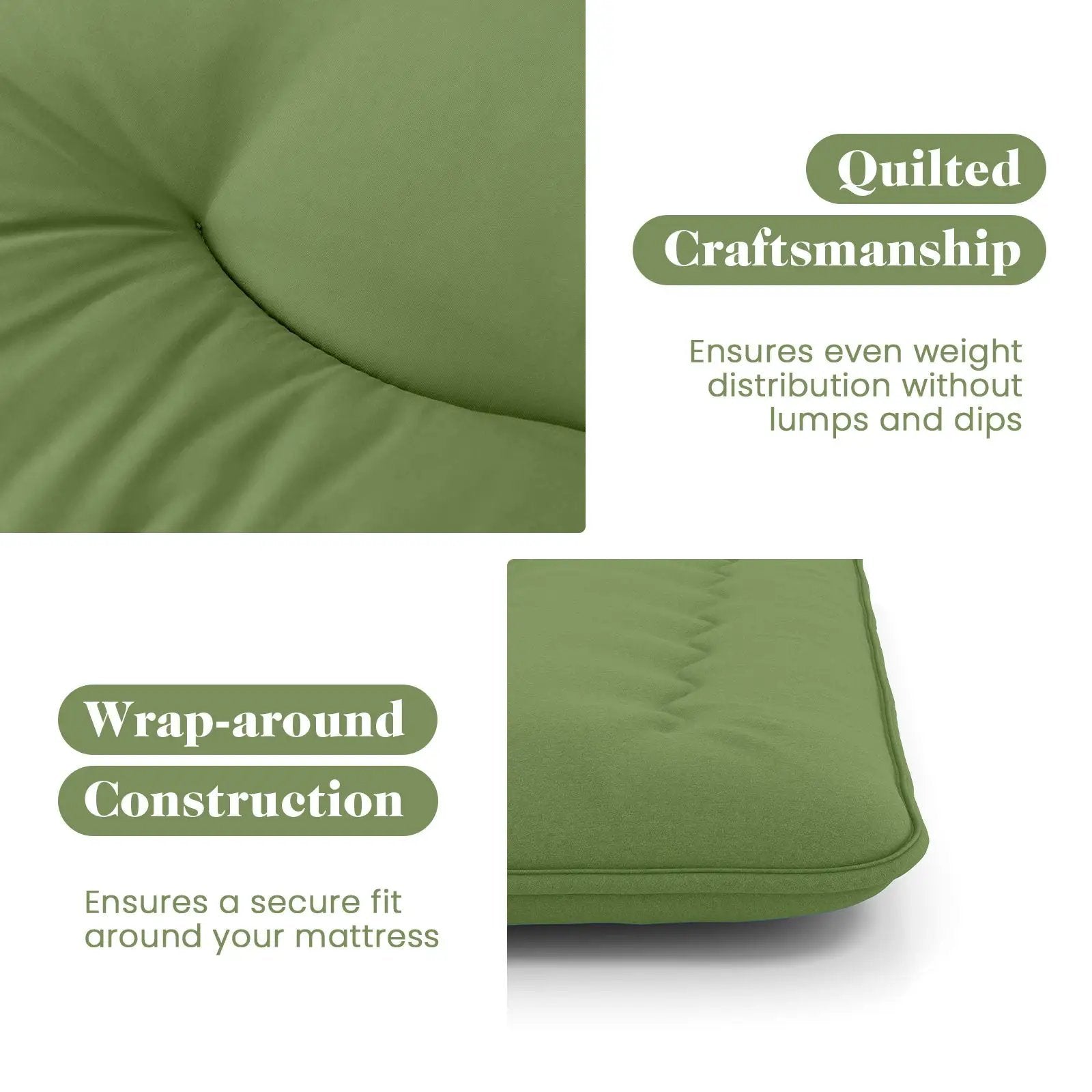 Floor Mattress with Washable Cover and Carry Bag by DirectDeals