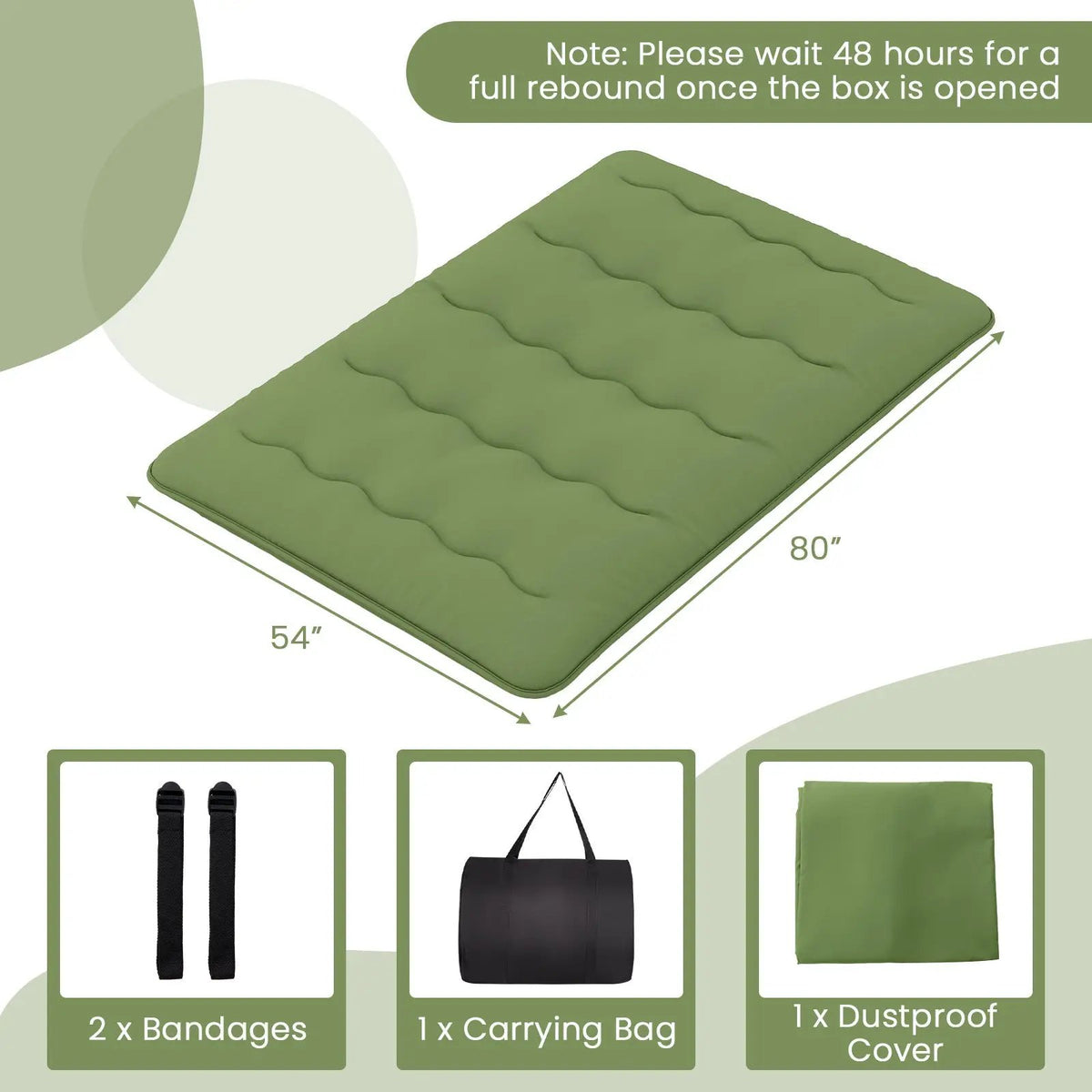 Floor Mattress with Washable Cover and Carry Bag, photo 4 of 11
