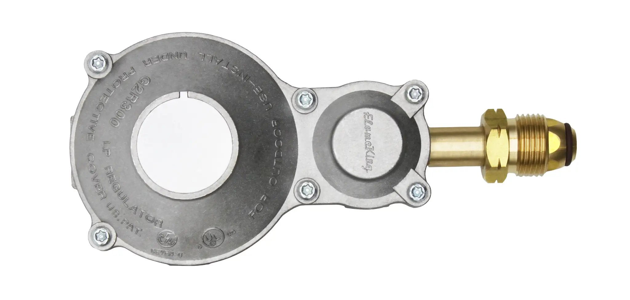 Flame King 2-Stage 300,000 BTU Propane LP Horizontal Super Compact Regulator by Flame King Products