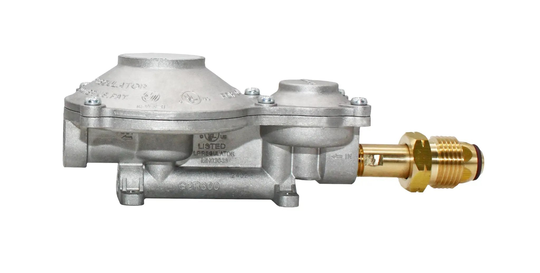 Flame King 2-Stage 300,000 BTU Propane LP Horizontal Super Compact Regulator by Flame King Products