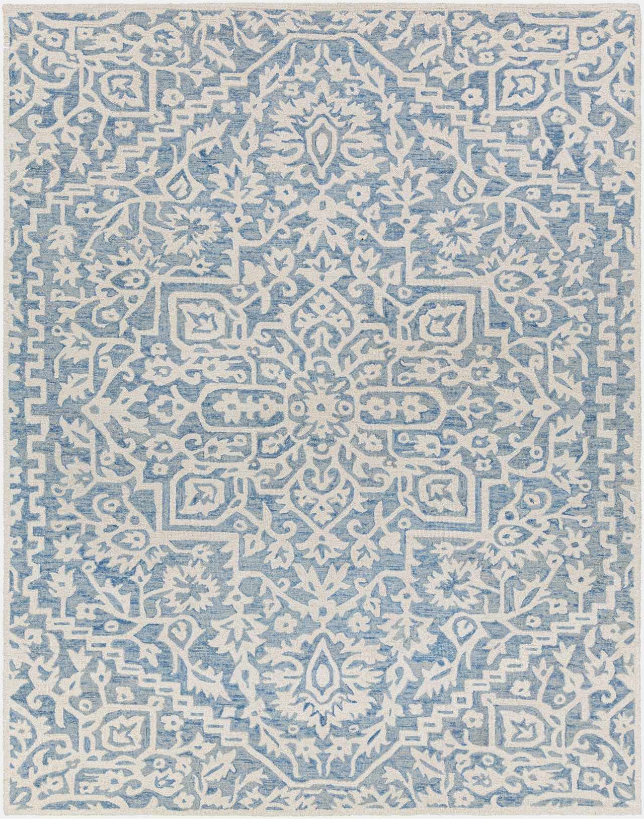 Gagebrook Blue Wool Area Rug by Boutique Rugs
