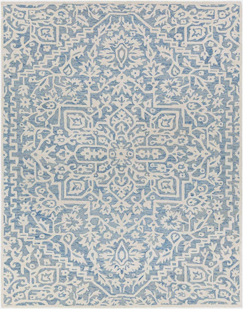 Gagebrook Blue Wool Area Rug by Boutique Rugs