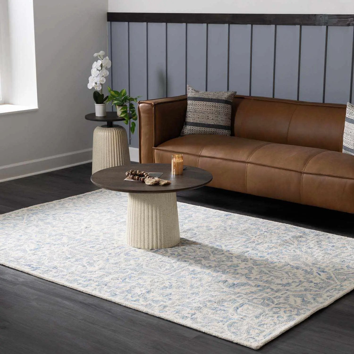 Gagebrook Blue Wool Area Rug by Boutique Rugs