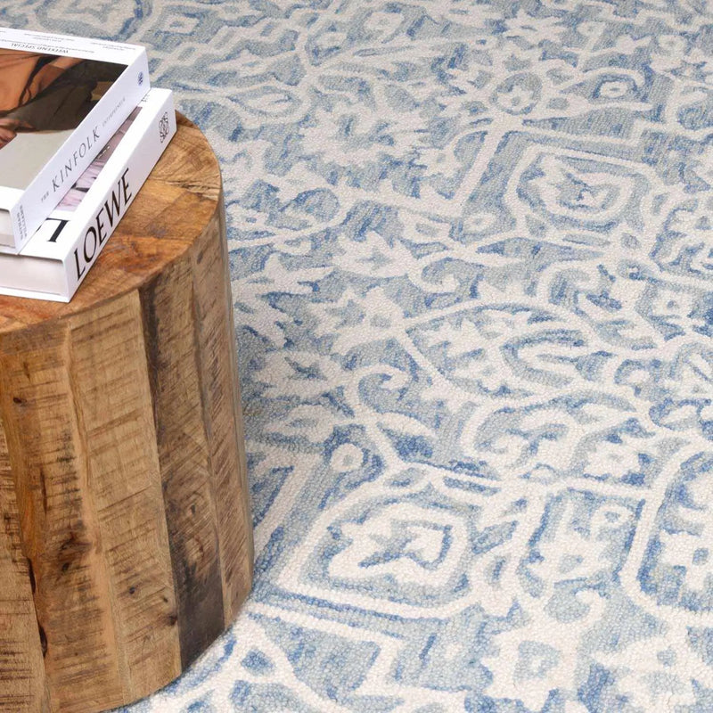 Gagebrook Blue Wool Area Rug by Boutique Rugs