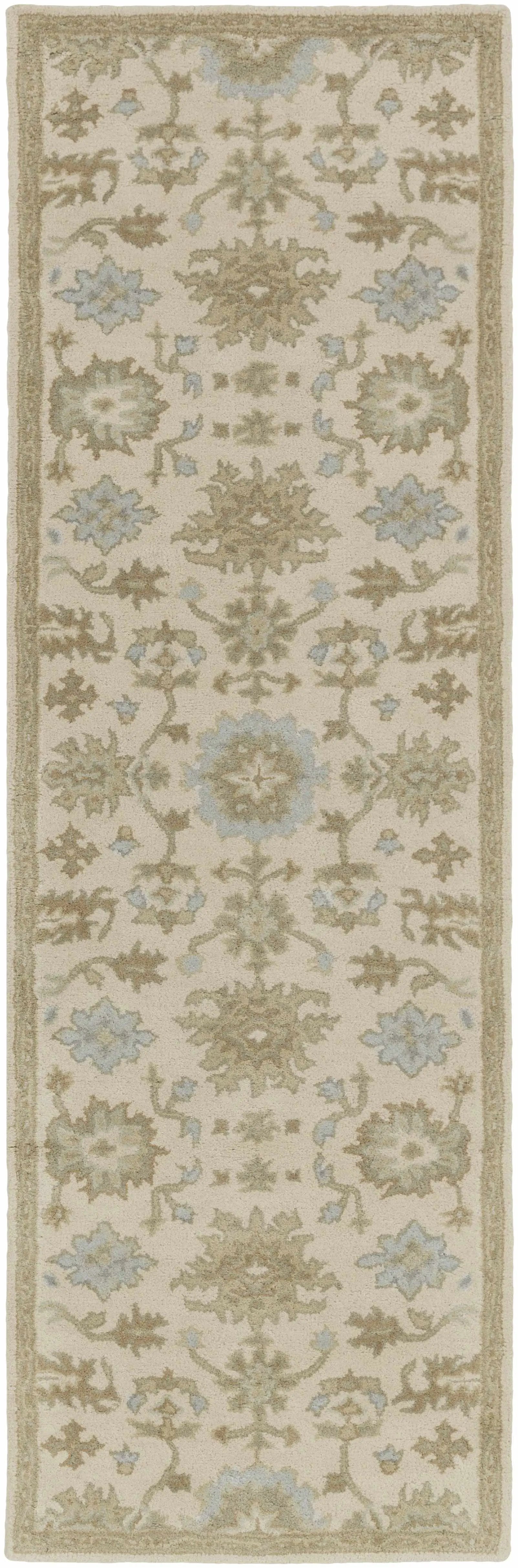 Hazen 1197 Hand Tufted Light Beige Wool Rug by Boutique Rugs