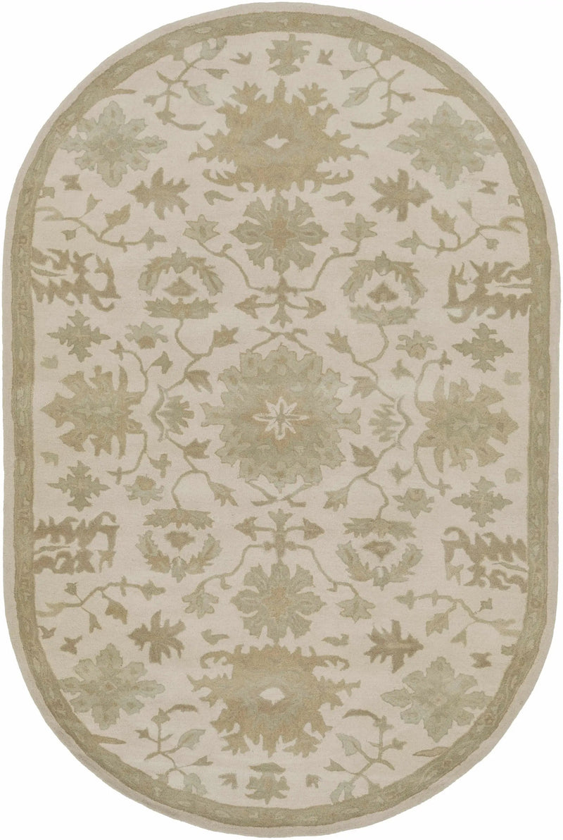 Hazen 1197 Hand Tufted Light Beige Wool Rug by Boutique Rugs