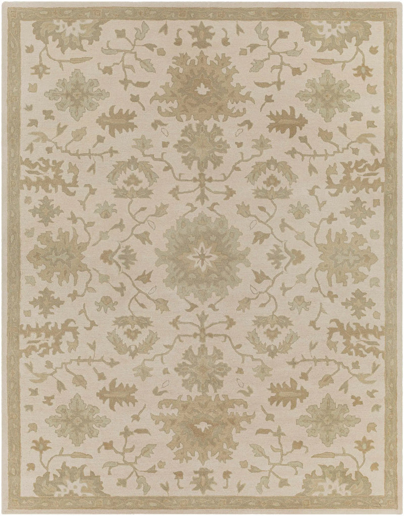 Hazen 1197 Hand Tufted Light Beige Wool Rug by Boutique Rugs