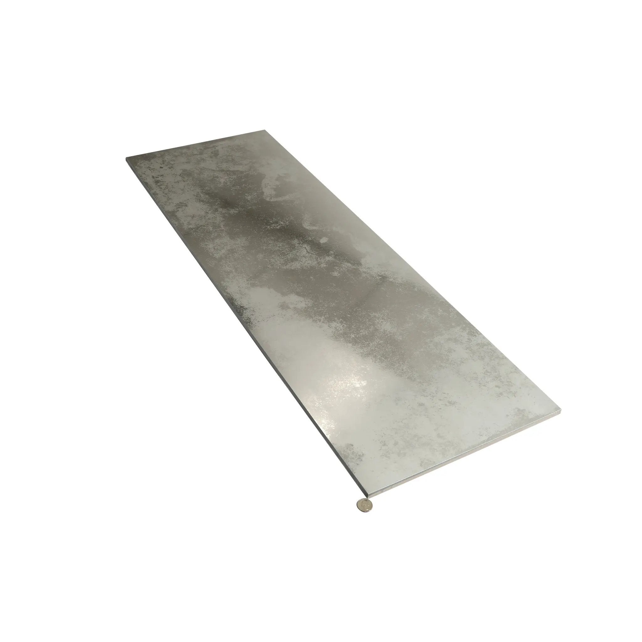 Silver-charcoal Gray 16x48 Matte Ceramic Large Format Tile (2 pack, 10.34 sq ft/case) by Apollo Tile