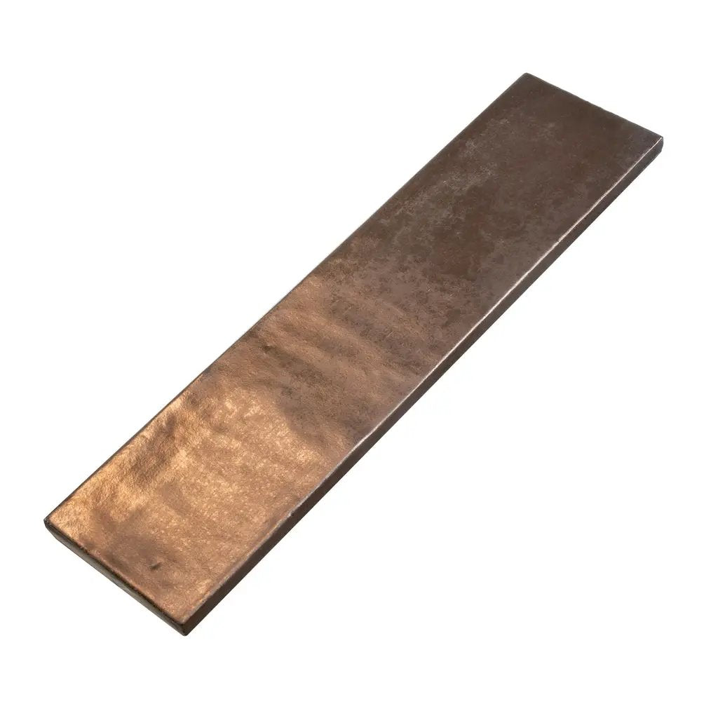 Bronze 2.5x10 Matte Ceramic Subway Tile (30 pack, 5.06 sq ft/case) by Apollo Tile