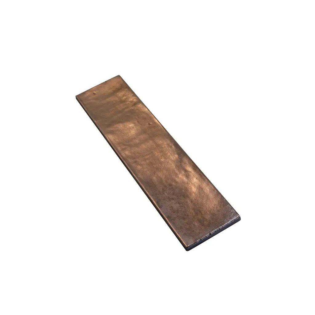 Bronze 2.5x10 Matte Ceramic Subway Tile (30 pack, 5.06 sq ft/case) by Apollo Tile