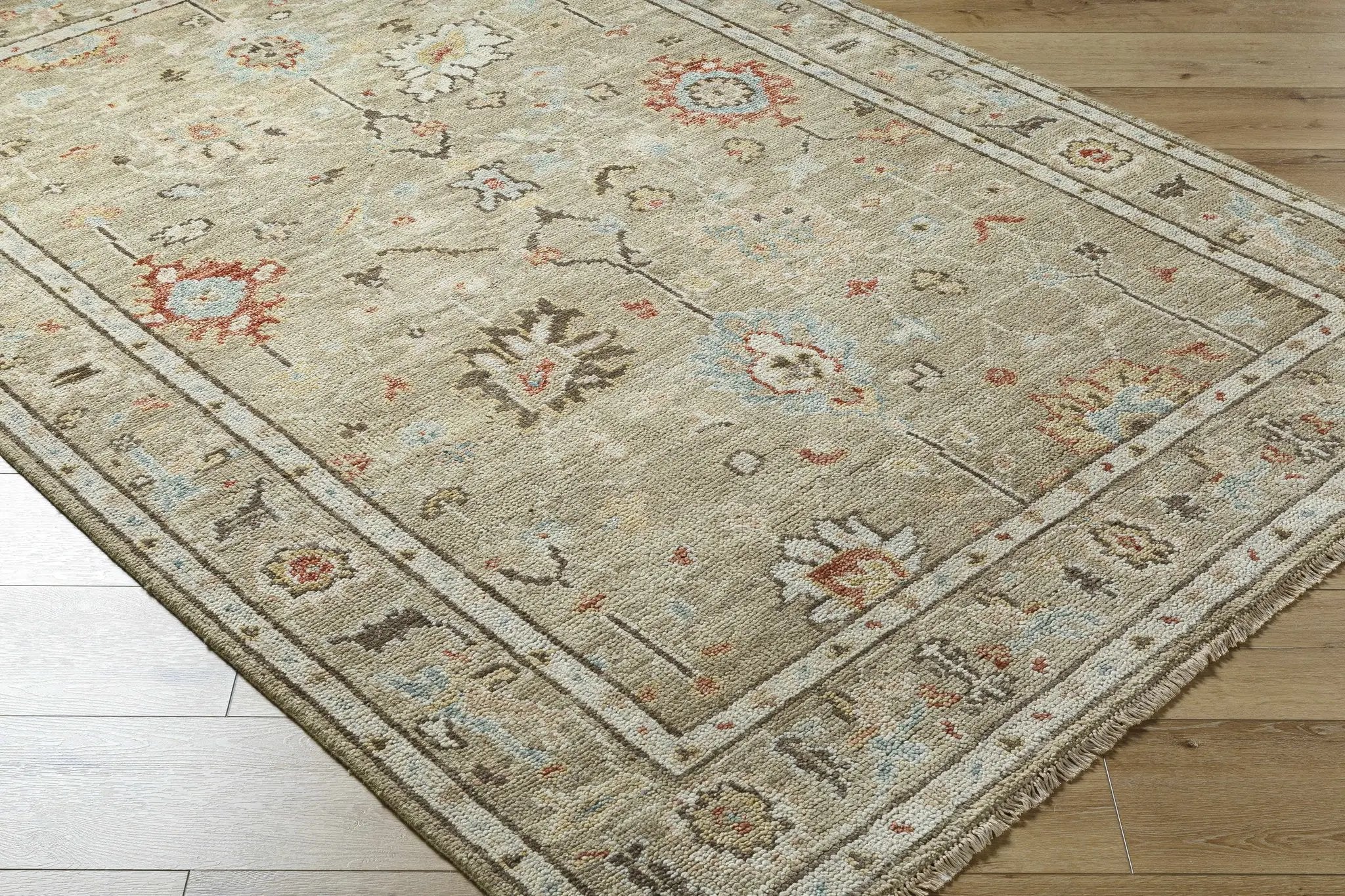 Gammad Hand Knotted Wool Area Rug - Clearance by Boutique Rugs