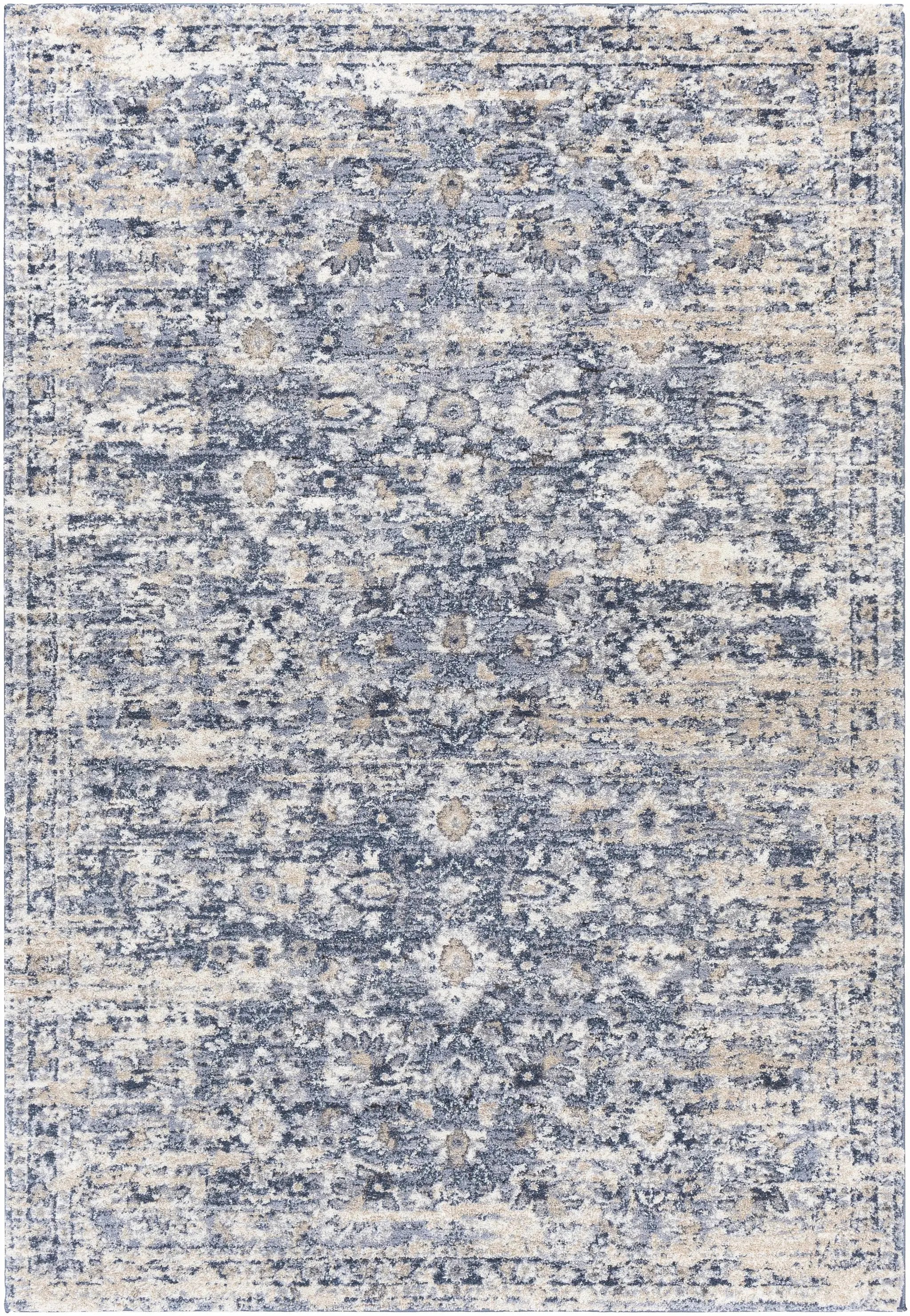 Talihina Denim Damask Area Rug by Boutique Rugs