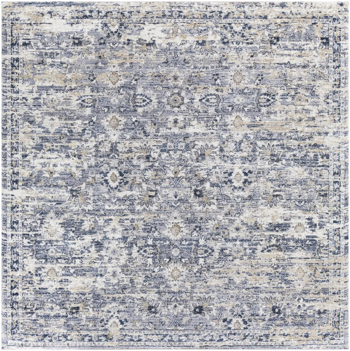 Talihina Denim Damask Area Rug, photo 7 of 7