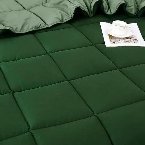 Full/Queen Traditional Microfiber Reversible 3 Piece Comforter Set in Green by HomePacific